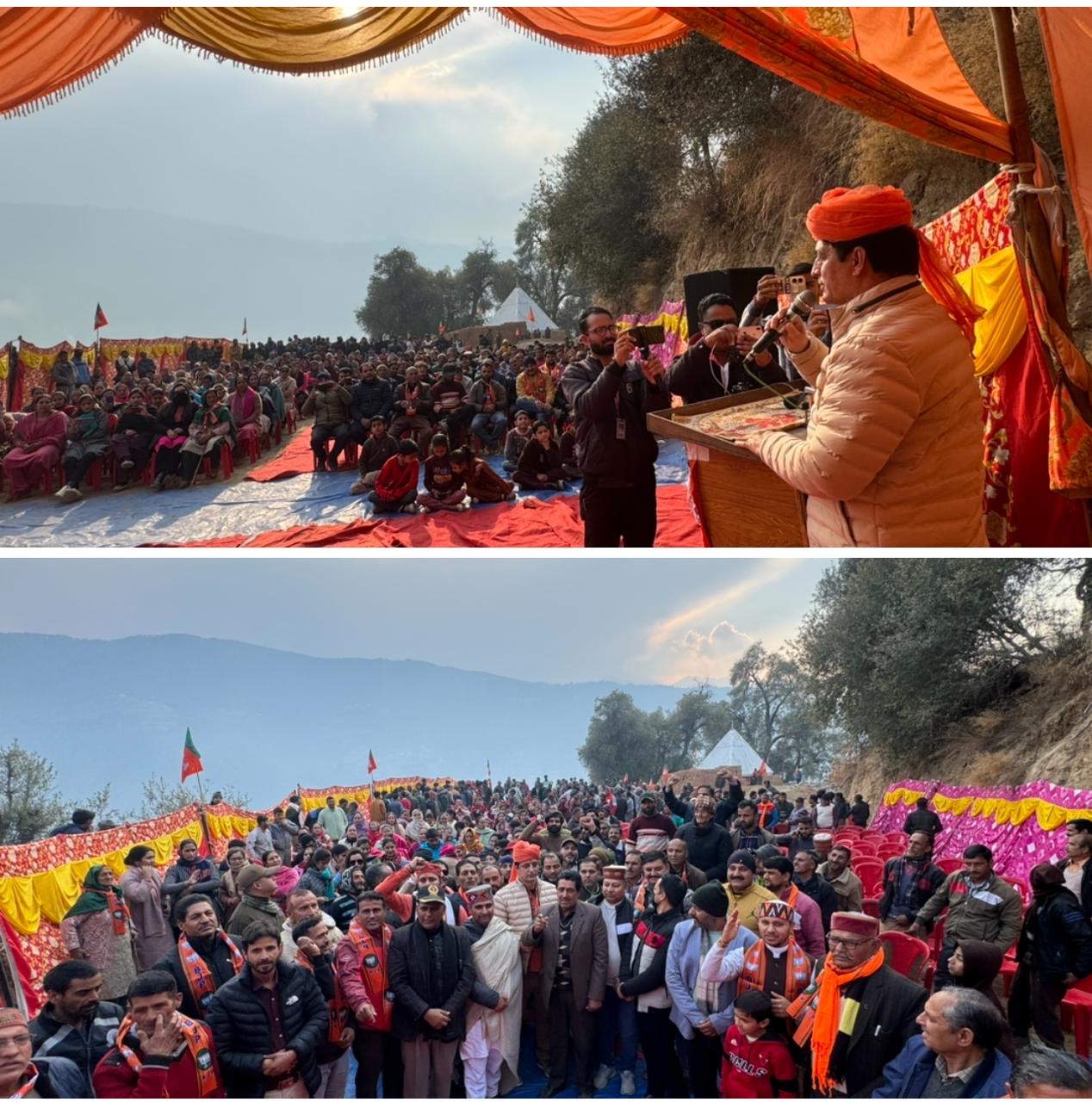  Shakti  Parihar addresses  public and BJP party workers at Jodhpur Mandal