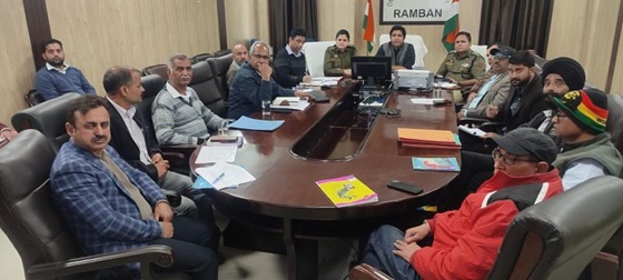 DC Ramban Directs executing agencies to meet deadline of work on Nashri-Banihal stretch 