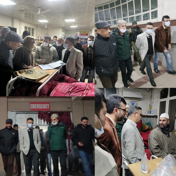 DC Bandipora conducts late night surprise visit to Distt Hospital 