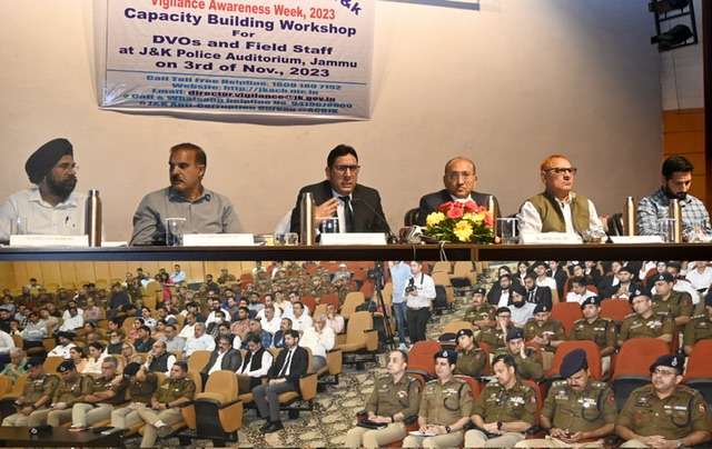 Vigilance Awareness Week- 2023 One day Capacity Building Workshop organised for DVOs, field staff at Jammu