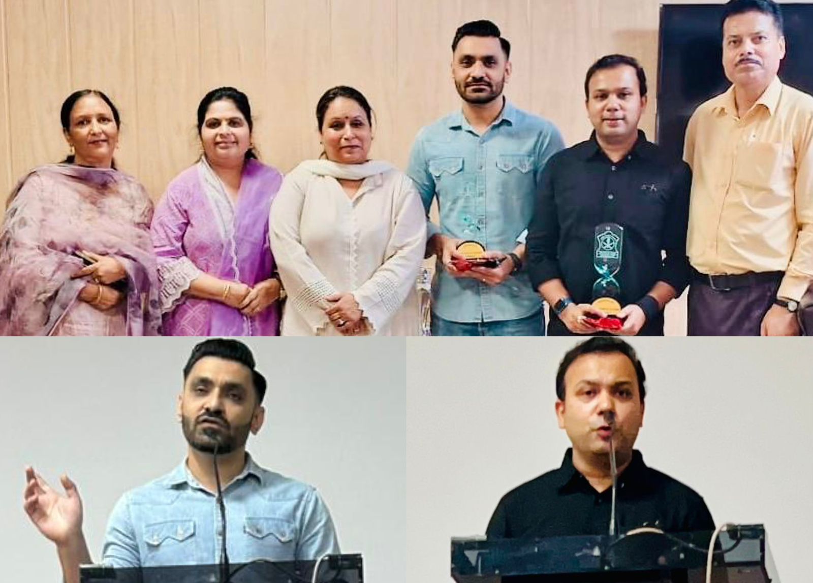 'Alumni Lt Col Rahul Saini , Editor CTN Rahil Gupta interact with Students at Army School Janglote , Kathua'