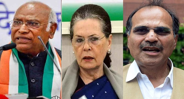  Kharge, Sonia Gandhi, Adhir  decline Ram Temple invitation