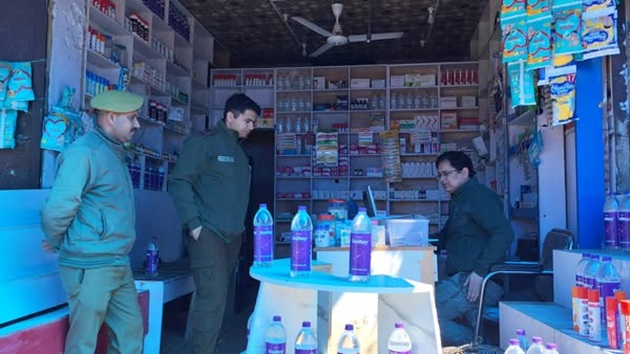 District Police Reasi seals Chemist Shop for illegal sale of H1 Drugs