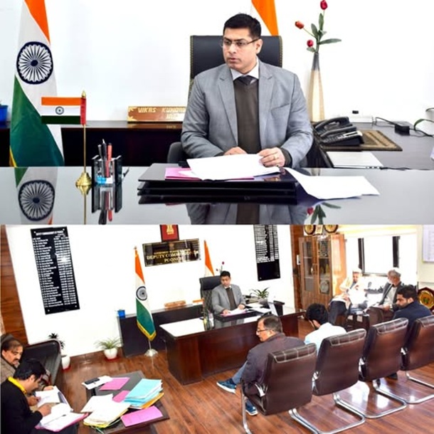 DC Poonch directs to expedite the construction of boundary pillars on forest lands