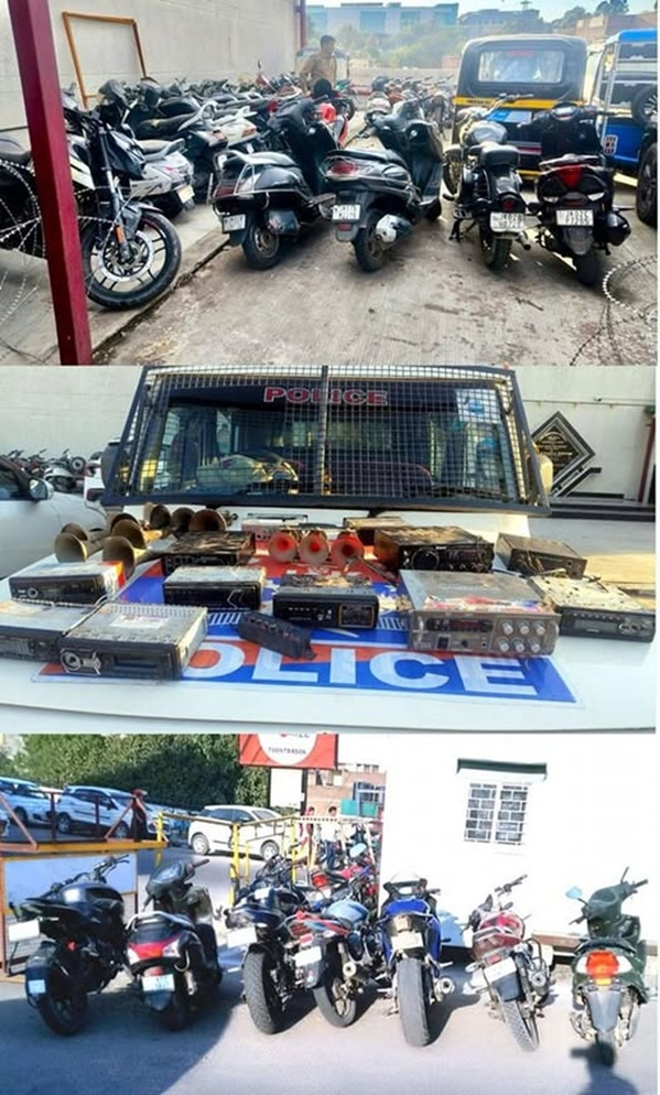 City North Jammu Police seized and challaned 85 Vehicles in Major Crackdown on Traffic Violations in single day