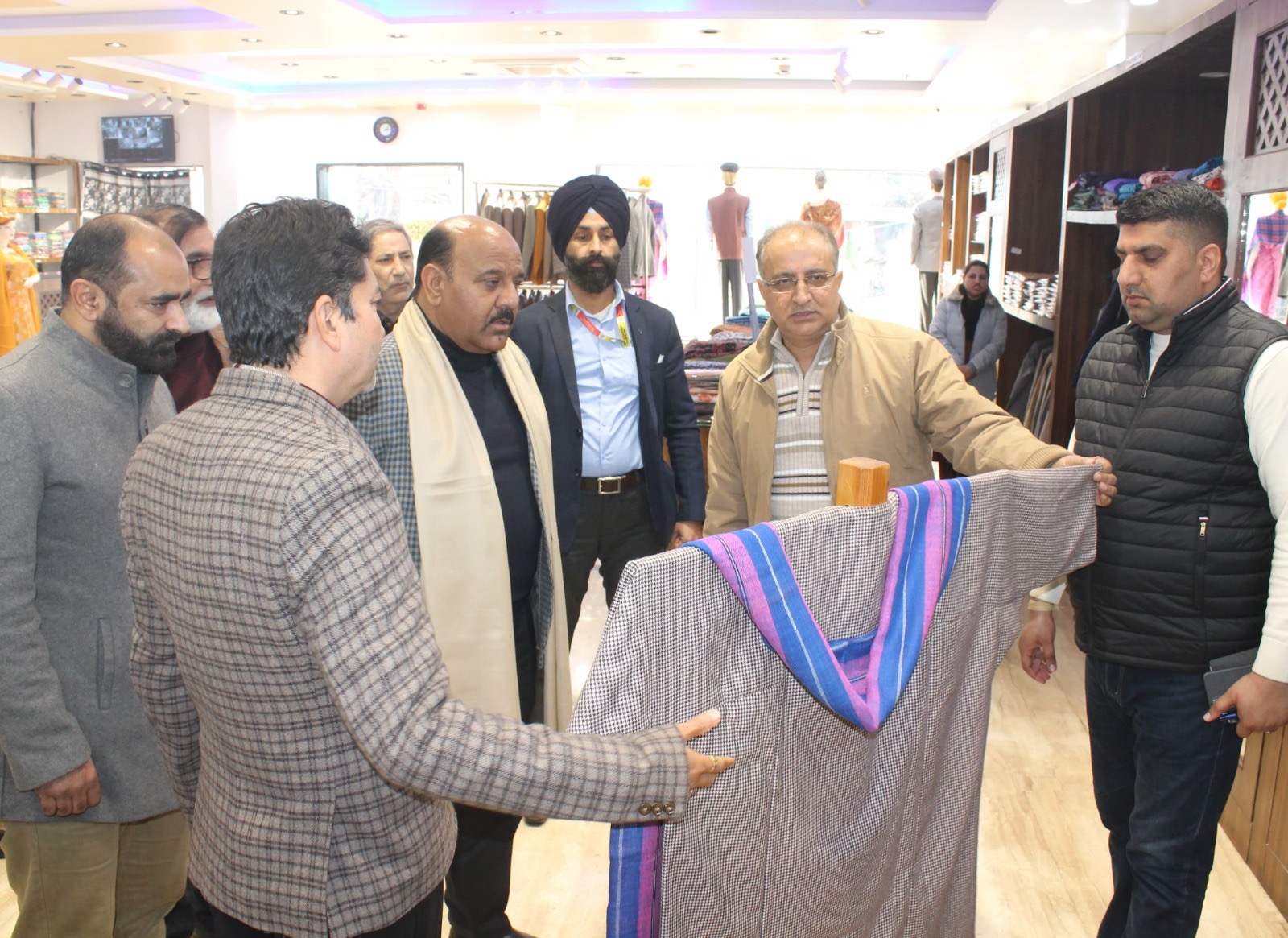 'Dy CM J&K visits JKI Showroom,says local industry plays key role in employment'