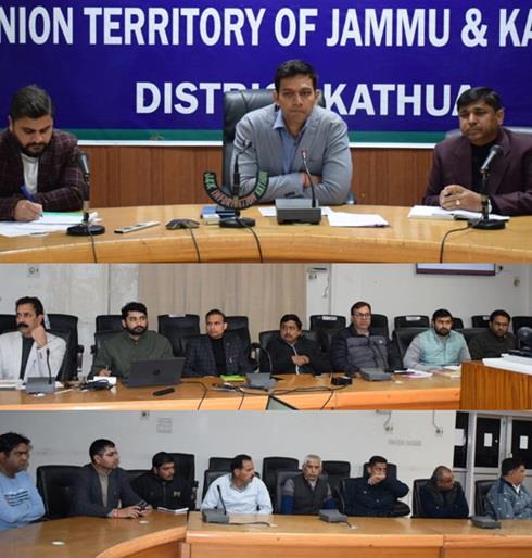 DC Kathua stress the necessity of a target-driven approach for timely completion of JJM Schemes