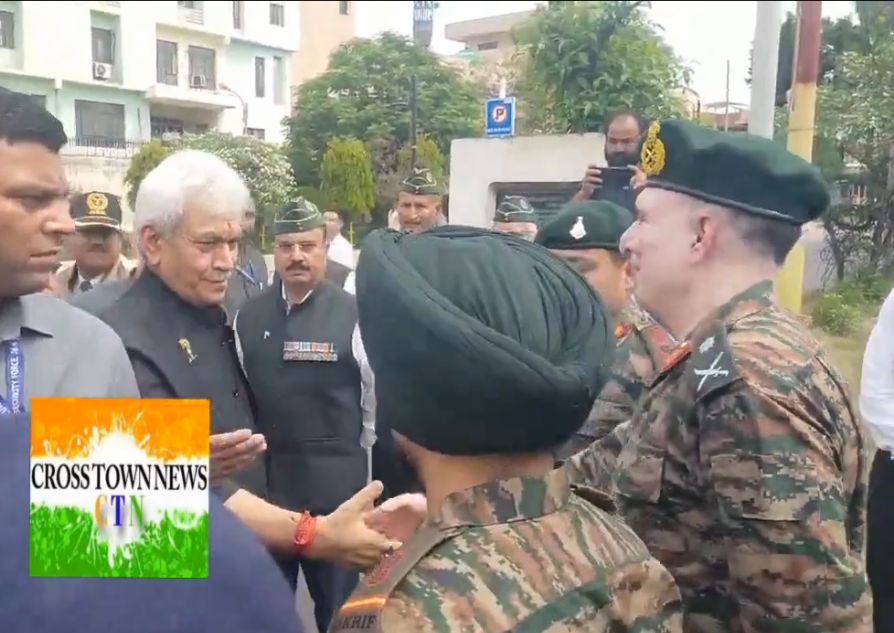 LG J&K visits Gen Zorawar Singh Chowk, Bahu Plaza , Jammu