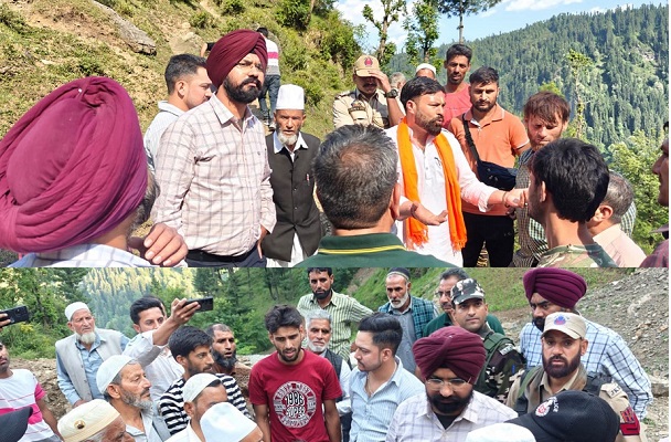  DC Doda inspects progress of work on Changa-Bhal Padri Road 