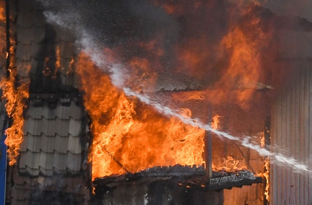 Record room of Sub-District hospital damaged in a fire