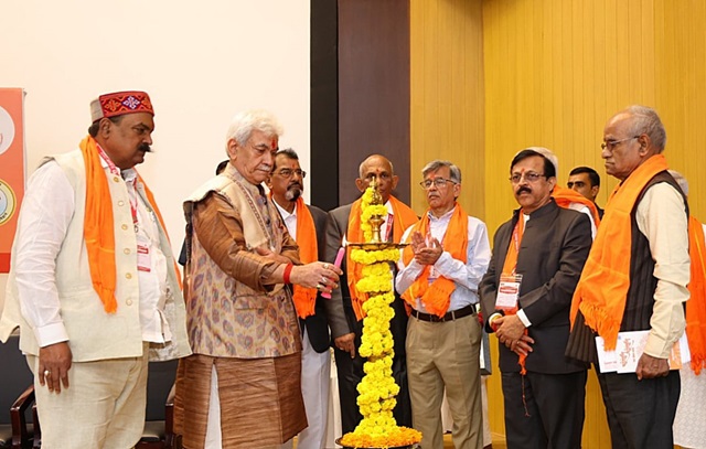 LG Manoj Sinha addresses South India BHU Alumni Meet at Hyderabad