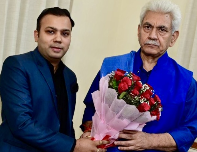 Rahil Gupta calls on Lieutenant Governor J&K