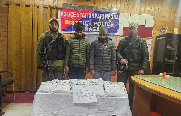 Heroin worth Rs 35 cr seized by Srinagar Police