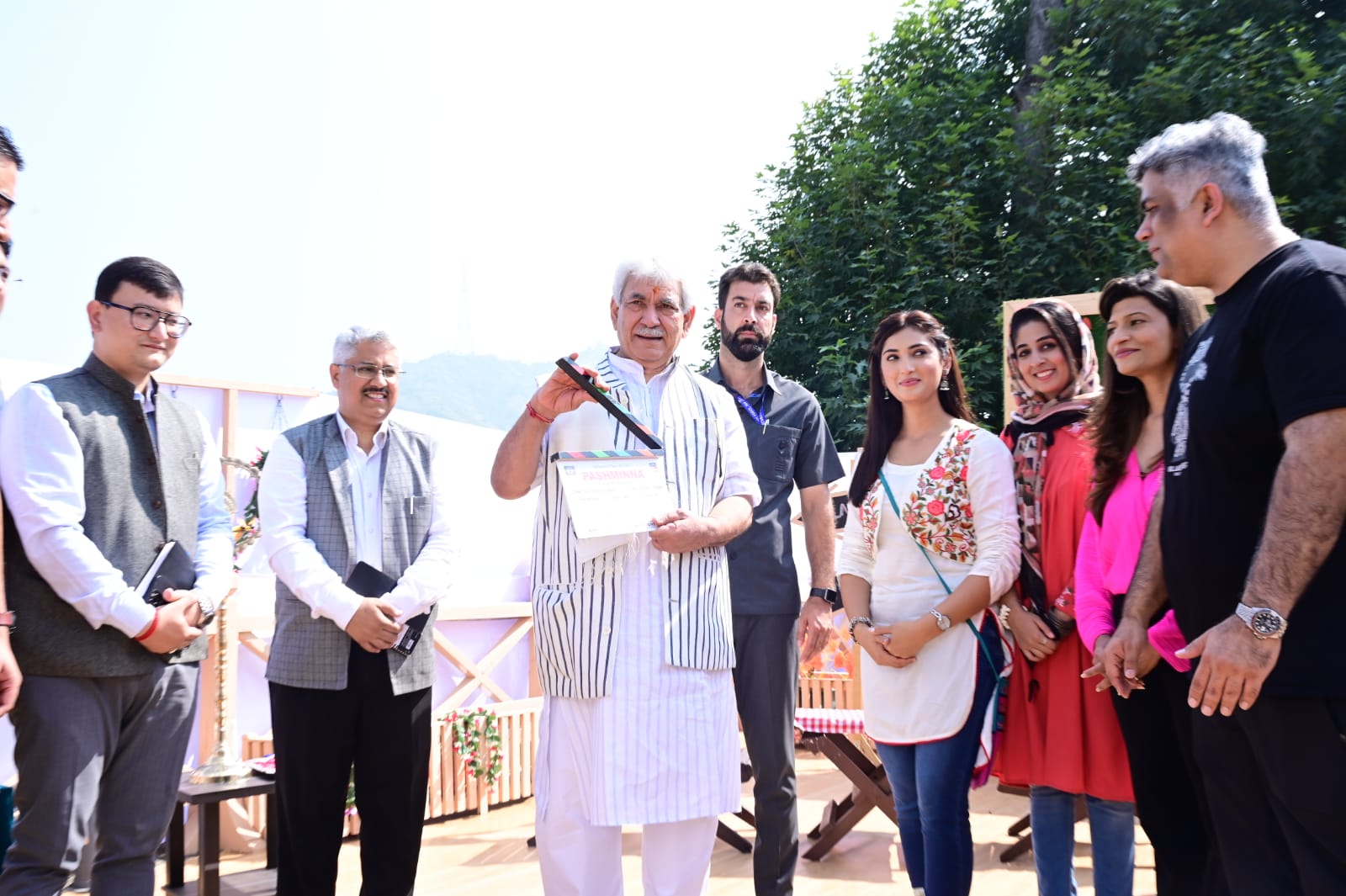 LG J&K inaugurates first day shoot of upcoming TV show ‘Pashmina' in Srinagar