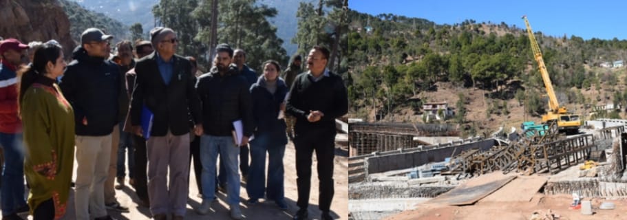  Secretary PWD J&K conducts extensive tour of Sudh Mahadev, Mantalai areas