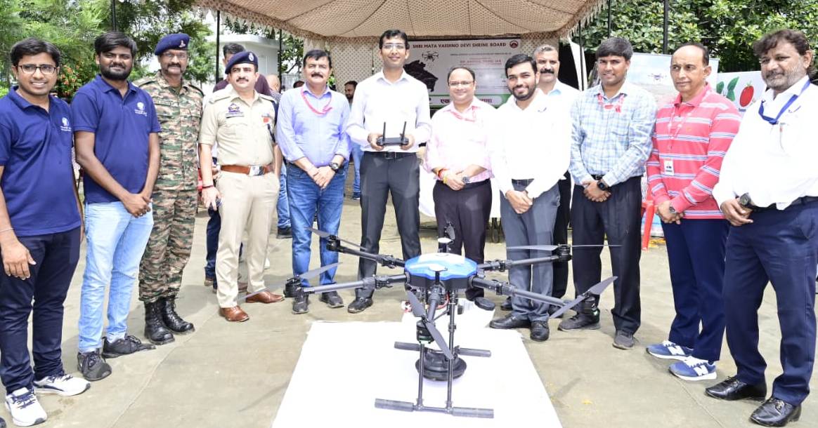 Shrine Board Launches Drone-Based Seed Dispersal over Trikuta Hills