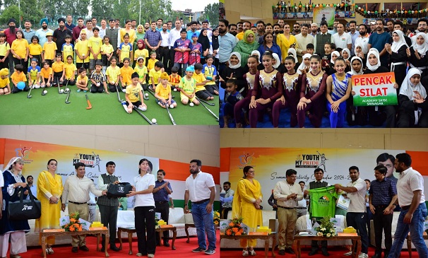 Union Sports Minister visits multi sports complex; interacts with sportspersons