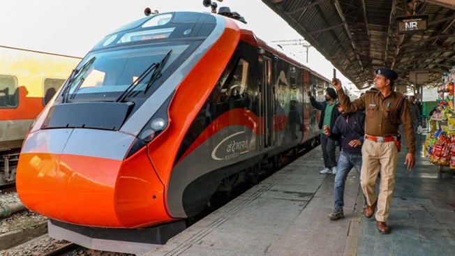 Specially designed Vande Bharat Express Train for Kashmir arrives in Jammu