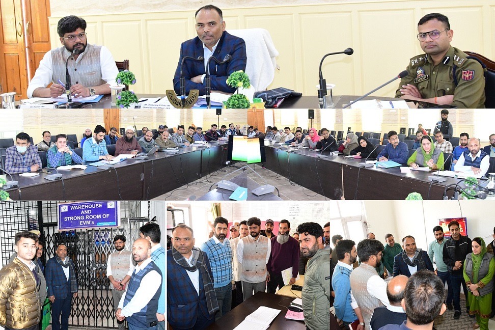 Lok Sabha Elections-2024 CEO visits Ganderbal; reviews preparations for Parliamentary Polls 