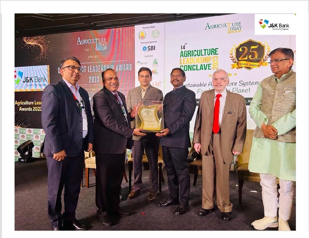 J&K Bank bags ‘Development Leadership Award - 2023’ 