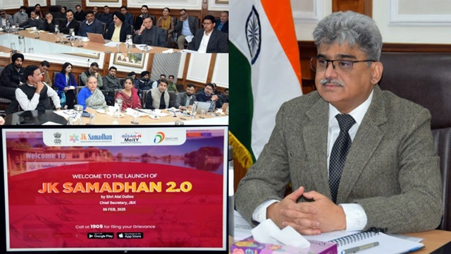 CS  J&K Atal Dulloo  dedicates upgraded AI based Samadhan 2.0 to public