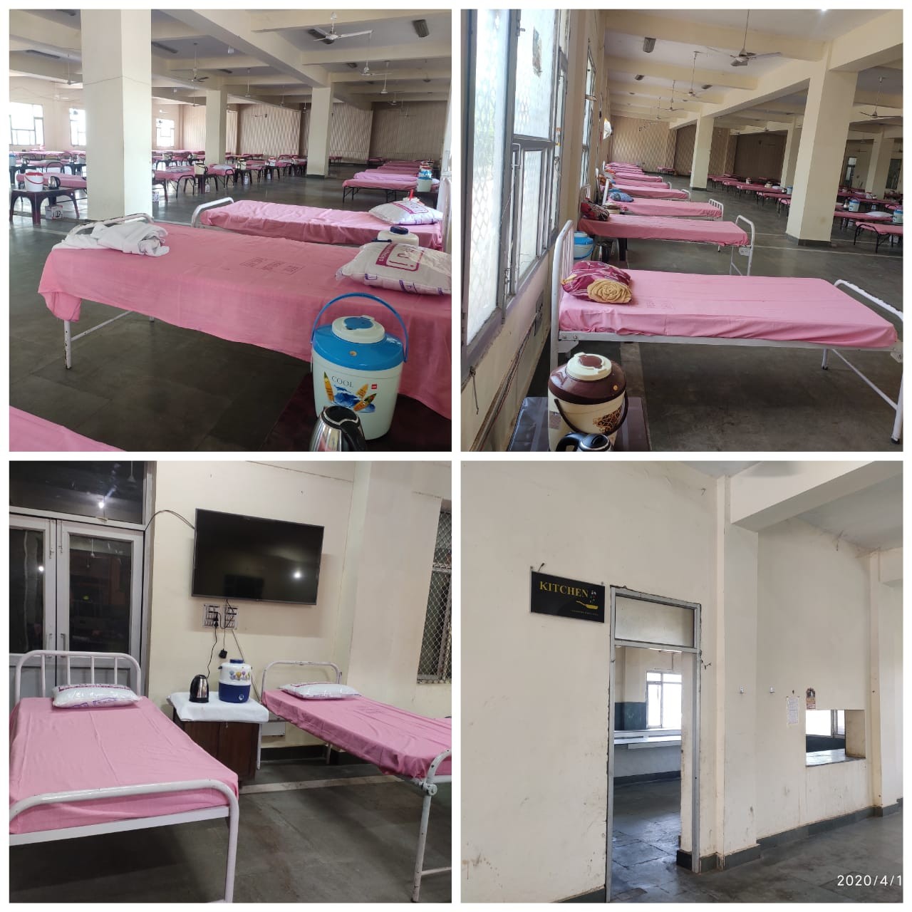 500-bedded Covid Care Centre set up by Government at Yatri Niwas Bhagwati Nagar