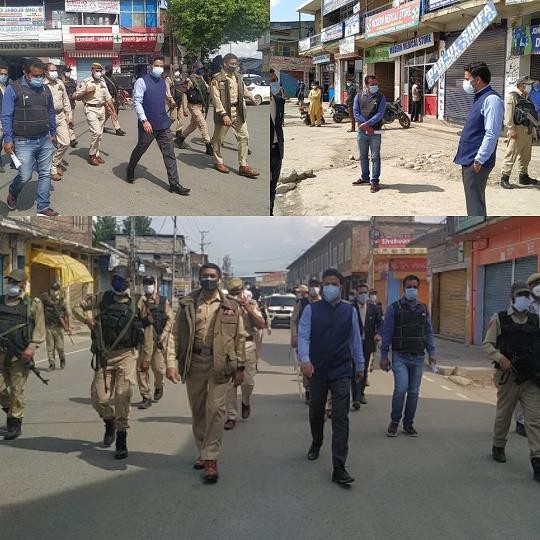 DC Kulgam reviews implementation of corona curfew: visits ...