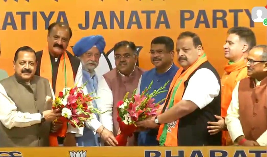 Devender Singh Rana & Surjit Singh Salathia join BJP  in Delhi