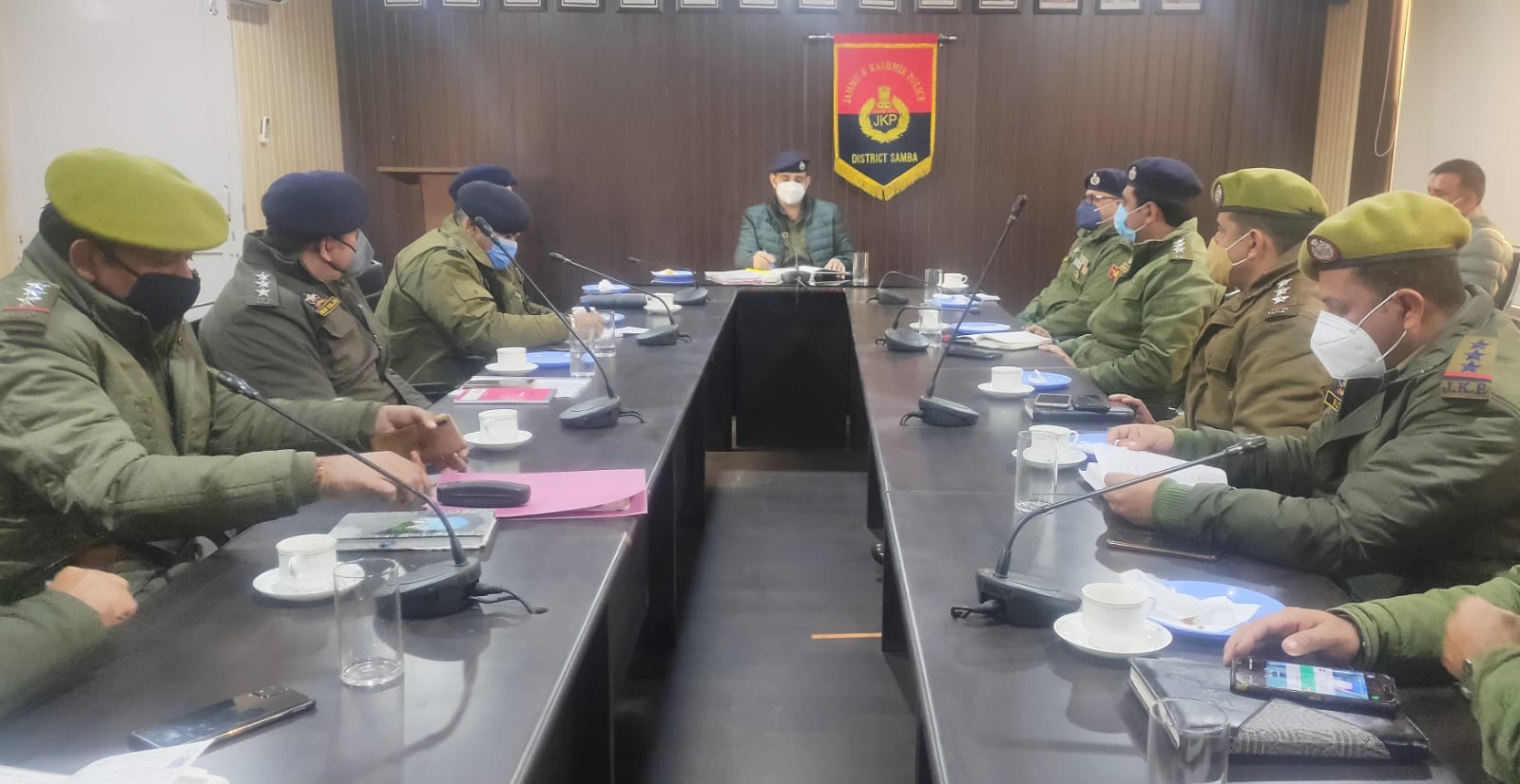 SSP Samba chairs a general crime and security scenario review meeting